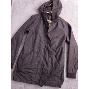 Burton DryRide Jacket Womens Small Heather Gray Full Zip Stella Shirt Hooded S